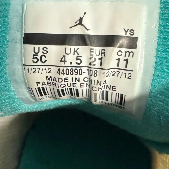 Nike Air Jordan 5 Retro TD Grape White Purple Sneaker - Picture 9 of 9